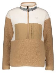 PICTURE Bluza polarowa "Naatil" w kolorze jasnobrązowo-kremowym rozmiar: XS. Brązowe bluzy Picture, xs, bez wzorów, z materiału, bez kaptura. Za 135.81 zł.