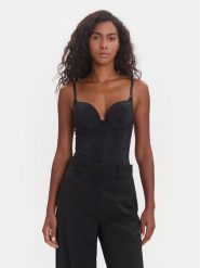 Guess Body O5BM14 KCF20 Czarny. Czarne body Guess, z aplikacjami, z syntetyku. Za 569.99 zł.