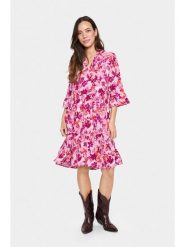 SAINT TROPEZ Sukienka w kolorze różowym rozmiar: L. Różowe sukienki Saint Tropez, na co dzień, l, bez wzorów, z wiskozy, klasyczne, bez kołnierzyka, bez ramiączek, midi, proste. Za 104.99 zł.