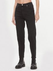 Calvin Klein Jeans Jeansy J20J221659 Czarny Mom Fit. Czarne jeansy Calvin Klein Jeans, bez wzorów. Za 239.99 zł.