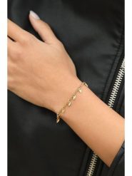 MOODE Bransoletka "Laila" z elementami ozdobnymi rozmiar: onesize. Żółte bransoletki MOODE, ze stali. Za 39.99 zł.