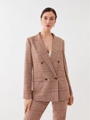 TWINSET Marynarka 232TP2751 Brązowy Regular Fit. Brązowe marynarki i żakiety Twinset, bez wzorów, z syntetyku. Za 1,239.00 zł.