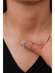 Heliophilia Srebrny naszyjnik z zawieszką - dł. 42 cm rozmiar: onesize. Szare naszyjniki Heliophilia, z cyrkonią, srebrne. Za 100.99 zł.