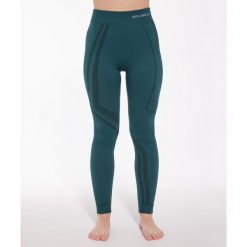 Spodnie damskie z wełną merino Brubeck THERMO WOOL by Pustelnik. Zielone bielizna sportowa Brubeck, s, bez wzorów, z wełny, narciarskie. Za 183.49 zł.