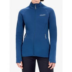 Bluza polarowa damska Berghaus Kinetic Powerstretch Jkt Af. Niebieskie bluzy Berghaus, bez wzorów, z polaru, bez kaptura. Za 648.99 zł.