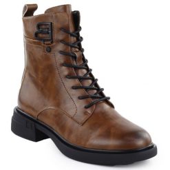 Skórzane botki damskie workery brązowe Filippo DBT7361. Brązowe botki Filippo, bez wzorów, ze skóry, bez obcasa, bez zapięcia. Za 319.99 zł.