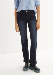 Dżinsy shape ze stretchem BOOTCUT, bestsellery. Niebieskie jeansy bonprix, bez wzorów. Za 119.99 zł.