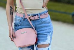 Beltimore skórzany damski pasek do spodni 3 cm różowy A69 : Kolory - różowy, Rozmiar pasków - r.85-100 cm. Czerwone paski bez wzorów, klasyczne. Za 47.90 zł.