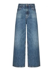 BOSS Jeansy 50569378 Niebieski Wide Leg. Niebieskie jeansy Boss, bez wzorów. Za 599.99 zł.
