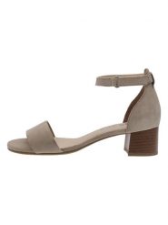 Ara Shoes Skórzane sandały w kolorze beżowym rozmiar: 41. Brązowe sandały Ara Shoes, bez wzorów, z otwartym noskiem, bez obcasa, na koturnie, bez zapięcia. Za 213.18 zł.