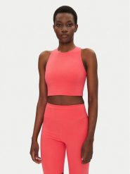 Girlfriend Collective Biustonosz sportowy Dylan 1017 Różowy. Czerwone koszulki sportowe GIRLFRIEND COLLECTIVE, bez wzorów, z syntetyku, bez ramiączek, na fitness i siłownię. Za 149.99 zł.