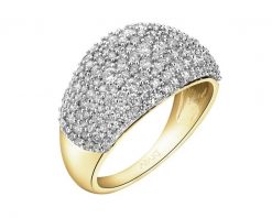 Pierścionek z żółtego złota z diamentami - 1,25 ct - próba 585. Żółte pierścionki Apart, z diamentem, złote. Za 9,990.00 zł.