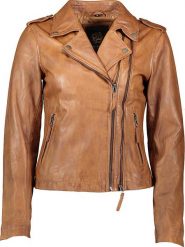 Apple of Eden Skórzana kurtka w kolorze jasnobrązowym rozmiar: 36. Brązowe kurtki Apple of Eden, bez wzorów, z materiału, bez kaptura. Za 612.45 zł.