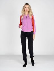 Invicta Bluza "Full-Zip" | 4454275 | Kobieta | Czerwony, Różowy. Czerwone bluzy Invicta, xs, z aplikacjami, z bawełny, bez kaptura. W wyprzedaży za 219.00 zł.