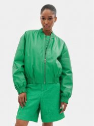 Custommade Kurtka skórzana Francette 999418856 Zielony Relaxed Fit. Zielone kurtki Custommade, xl, bez wzorów, ze skóry, bez kaptura. Za 1,389.00 zł.