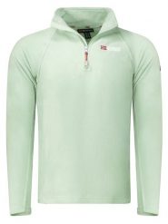 Geographical Norway Bluza polarowa "Tug" w kolorze miętowym rozmiar: L. Zielone bluzy Geographical Norway, l, bez wzorów, z polaru, bez kaptura. Za 72.95 zł.