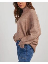 Milan Kiss Sweter w kolorze beżowym rozmiar: L. Brązowe swetry Milan Kiss, l, bez wzorów, bez ramiączek. Za 126.99 zł.