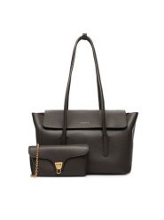 Coccinelle Torebka T8A Coccinelle Double Beat E1 T8A 11 02 01 Khaki. Brązowe shopper Coccinelle, bez wzorów, ze skóry, bez dodatków. Za 1,999.00 zł.