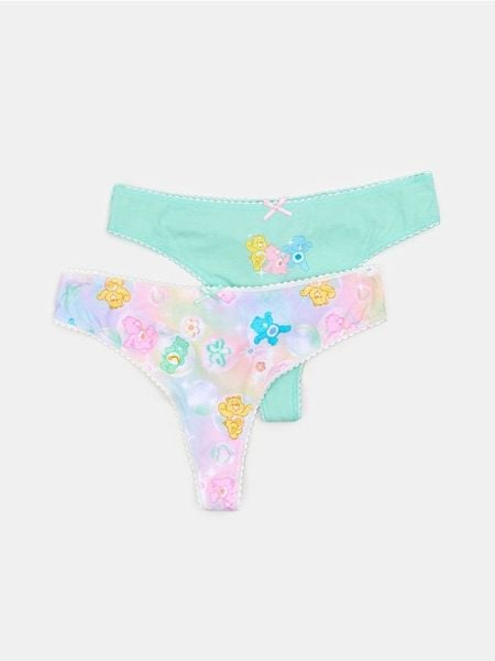 Bawełniane stringi 2 pack Care Bears - wielobarwny. Stringi Sinsay, bez wzorów, z bawełny. Za 19.99 zł.