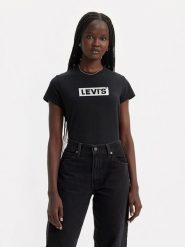Levi's Koszulka w kolorze czarnym rozmiar: S. Czarne bluzki Levi's®, s, bez wzorów, z bawełny, bez kołnierzyka, bez ramiączek. Za 61.95 zł.