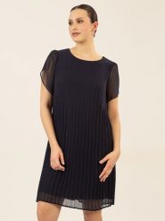 APART Sukienka w kolorze granatowym rozmiar: 38. Niebieskie sukienki Apart, na co dzień, bez wzorów, bez kołnierzyka, bez ramiączek, mini, proste. Za 195.99 zł.