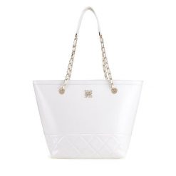 Torebka Nine West. Białe shopper Nine West, bez wzorów, bez dodatków. Za 229.99 zł.