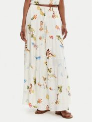 Seafolly Spódnica maxi Isla Palm 55397-SK Écru Regular Fit. Spódnice Seafolly, xl, bez wzorów, ze lnu, maxi. Za 499.99 zł.