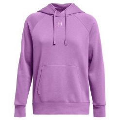 Damska Bluza Z Kapturem Rival Fleece Hoodie. Fioletowe bluzy Under Armour, m, bez wzorów, z kapturem. Za 376.99 zł.