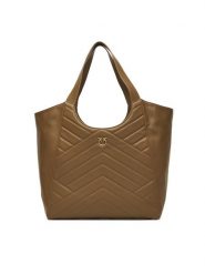PINKO Torebka Tote Bag PE 25 PLTT 104536 A2AO Zielony. Zielone shopper Pinko, bez wzorów, ze skóry, bez dodatków. Za 1,549.00 zł.