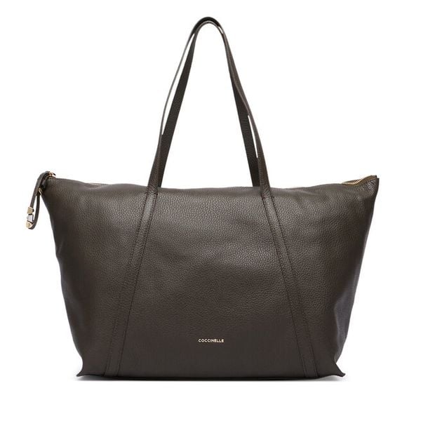 Torebka Coccinelle. Brązowe shopper Coccinelle, bez wzorów, bez dodatków. Za 1,299.00 zł.
