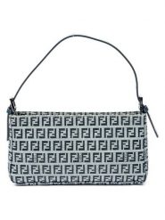 Fendi Torebka w kolorze szaro-granatowym - 25 x 13 x 3 cm rozmiar: onesize. Niebieskie torby na ramię Fendi, bez wzorów, z materiału, na ramię, bez dodatków. Za 3,601.99 zł.