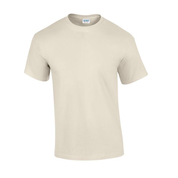 Ultra Bawełniana Koszulka Unisex Dla Dorosłych. Brązowe bluzki GILDAN, l, bez wzorów, z bawełny, sportowe, bez kołnierzyka, bez ramiączek. Za 30.99 zł.