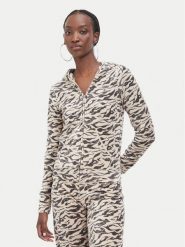 Juicy Couture Bluza JCDIJ126960A Beżowy Regular Fit. Brązowe bluzy Juicy Couture, xs, bez wzorów, z syntetyku, bez kaptura. Za 449.99 zł.