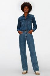 NIEBIESKIE PROSTE JEANSY '90s 7 FOR ALL MANKIND. Niebieskie jeansy 7 for all mankind, s, bez wzorów. W wyprzedaży za 990.00 zł.