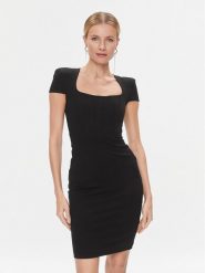 Marciano Guess Sukienka koktajlowa 4RGK67 6375Z Czarny Slim Fit. Czarne sukienki Marciano Guess, z aplikacjami, z syntetyku, wizytowe, bez kołnierzyka, bez ramiączek. Za 589.99 zł.