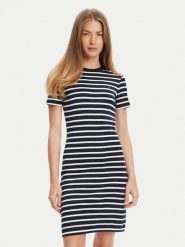 Tommy Hilfiger Sukienka codzienna New Cody WW0WW42721 Granatowy Slim Fit. Niebieskie sukienki TOMMY HILFIGER, na co dzień, xl, bez wzorów, z bawełny, bez kołnierzyka, bez ramiączek, proste. Za 389.99 zł.