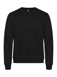 Clique Basic Roundneck uniseks bluza z okrągłym dekoltem czarna – black. Czarne bluzy CLIQUE, s, bez wzorów, z bawełny, bez kaptura. Za 157.03 zł.