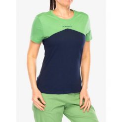 Koszulka wspinaczkowa damska La Sportiva Roof T-Shirt. Niebieskie koszulki sportowe La Sportiva, bez wzorów, bez ramiączek. Za 198.99 zł.