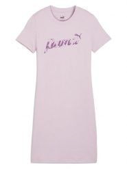 Puma Sukienka "ESS+ Blossom" w kolorze jasnoróżowym rozmiar: S. Różowe sukienki Puma, s, bez wzorów, bez kołnierzyka, bez ramiączek, mini. Za 52.79 zł.