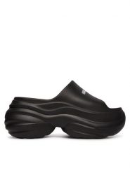 KARL LAGERFELD Klapki KL88900A Czarny. Czarne klapki KARL LAGERFELD, bez wzorów, z syntetyku, bez obcasa. Za 421.99 zł.