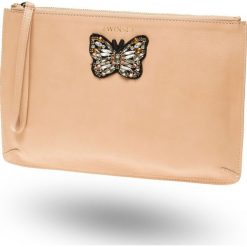 KOPERTÓWKA TWINSET. Białe torebki klasyczne Twinset, z aplikacjami, ze skóry, z nadrukiem, bez dodatków. Za 383.00 zł.