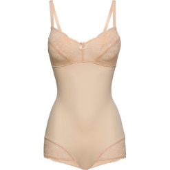 Body wyszczuplające Level 1 bonprix cielisty. Brązowe body bonprix, bez wzorów. Za 109.99 zł.