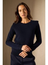 Perfect Cashmere Kaszmirowy sweter "Devezas" w kolorze granatowym rozmiar: M. Niebieskie swetry Perfect Cashmere, m, bez wzorów, z kaszmiru, bez ramiączek. Za 550.36 zł.