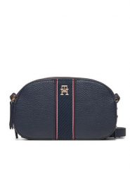 Tommy Hilfiger Torebka Th Legacy Camera Bag AW0AW16898 Granatowy. Niebieskie listonoszki TOMMY HILFIGER, bez wzorów, ze skóry, bez dodatków. Za 379.99 zł.