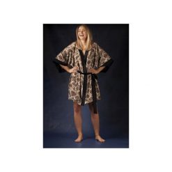 SZLAFROK KIMONO beżowy w orientalny wzór. Szlafroki marki Intime. Za 249.00 zł.