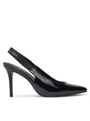 Versace Jeans Couture Szpilki 77VA3S52 Czarny. Czarne szpilki Versace Jeans Couture, bez wzorów, z jeansu, bez obcasa, na szpilce, bez zapięcia. Za 679.99 zł.