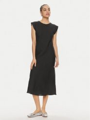 Marella Sukienka letnia Hidalgo 2413221192 Czarny Regular Fit. Czarne sukienki Marella, na lato, bez wzorów, ze lnu, bez kołnierzyka, bez ramiączek. Za 579.99 zł.
