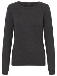 Vero Moda Sweter w kolorze antracytowym rozmiar: XL. Czarne swetry Vero Moda, xl, bez wzorów, z bawełny, bez ramiączek. Za 88.02 zł.