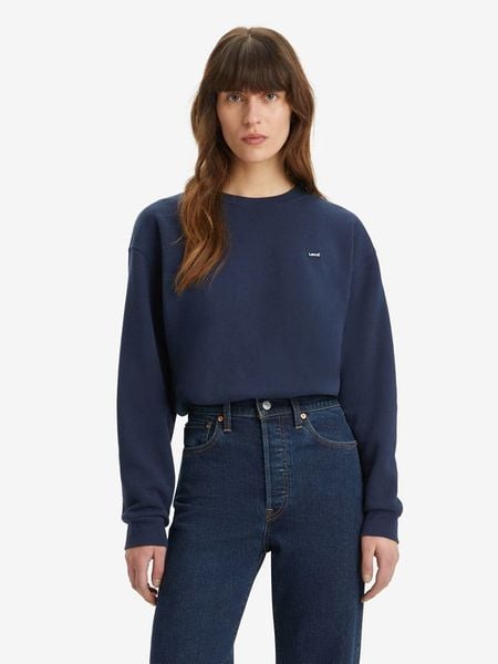 Levi's Bluza w kolorze granatowym rozmiar: XS. Niebieskie bluzy Levi's®, s, bez wzorów, bez kaptura. Za 154.95 zł.