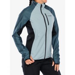 Kurtka hybrydowa damska Columbia Arctic Crest Hybrid Full Zip. Niebieskie swetry Columbia, xs, bez wzorów, bez ramiączek. Za 456.69 zł.